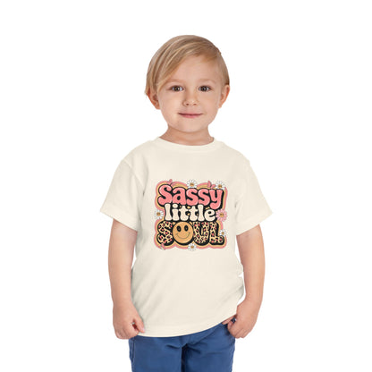 Toddler Tee — "Sassy Little Soul" Retro Flower Power Graphic