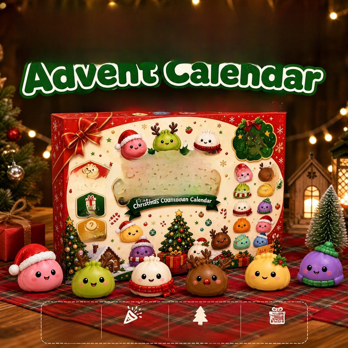 Christmas Mystery Dumpling Stress Relief Toy